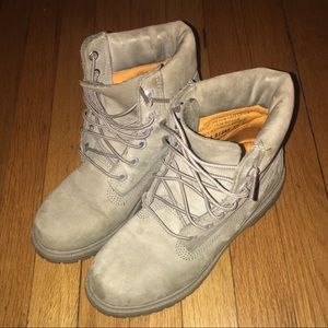 Grey Timberland Boots Timbs